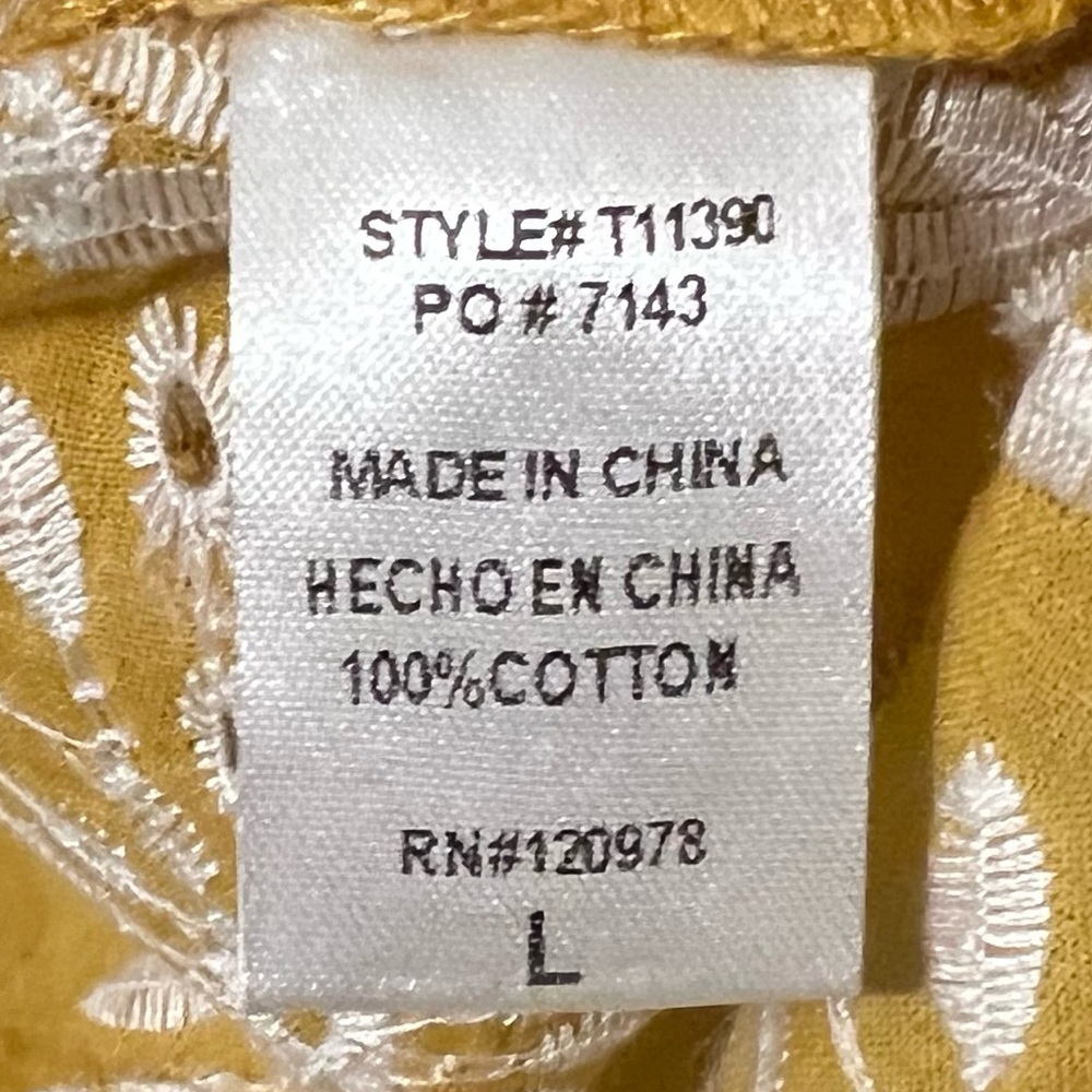 Entro Large Top Mustard/White Stitching - Picture 6 of 8
